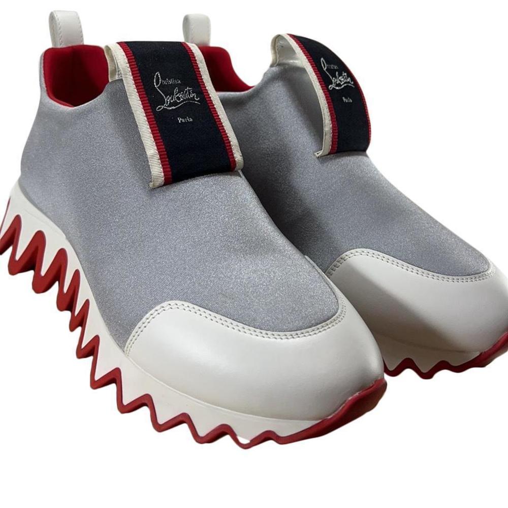 Tiketa run sock shark tooth knit zigzag sole sneakers shoes D963
